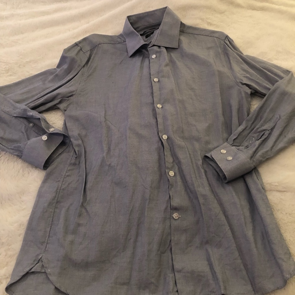 John Varvatos Luxe Pattern Button Down Shirt Size… - image 1